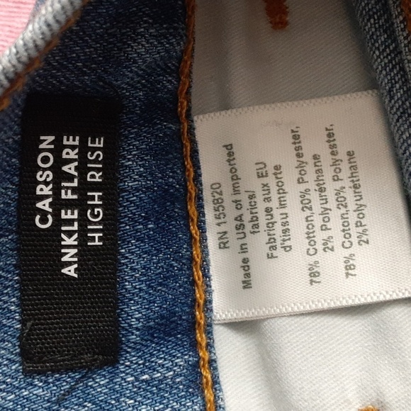 Veronica Beard Carson Ankle Flare High Rise Jeans - Picture 10 of 11